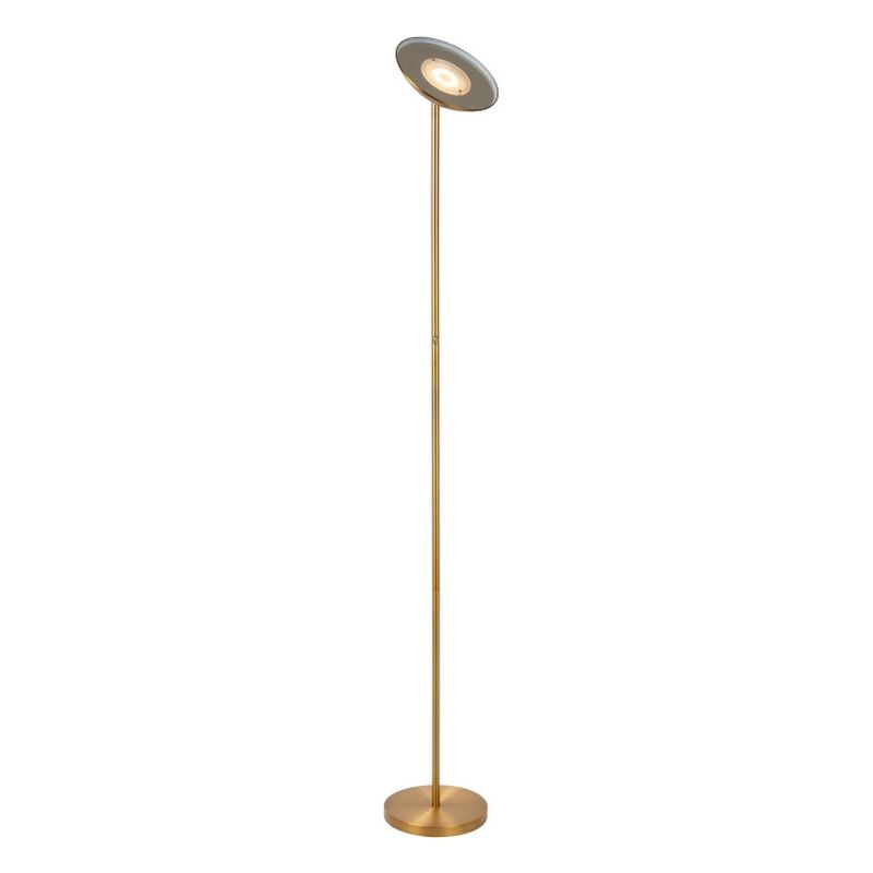 Lucide ZENITH - Stojacia lampa - LED Dim. - 1x20W 3000K - Matt Gold / Mosadz